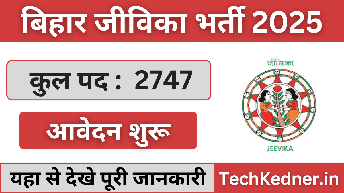 Bihar Jeevika Vacancy 2025 Form Online